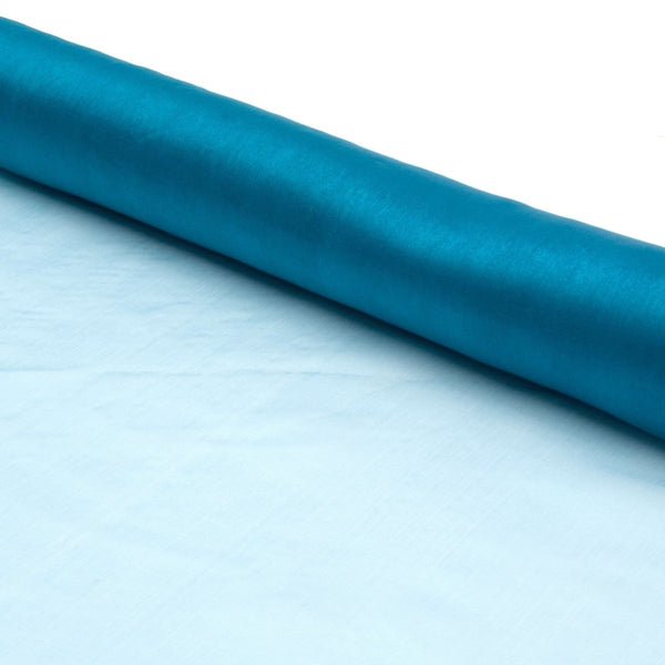 Green Teal Organza Fabric Roll 80cm X 25m