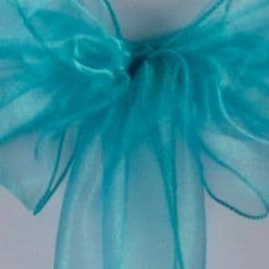 GREEN TEAL ORGANZA HOOD