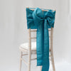 Green Teal Taffeta Sashes