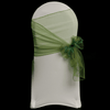 Heather Green Organza Chair Cover Sash 35cm