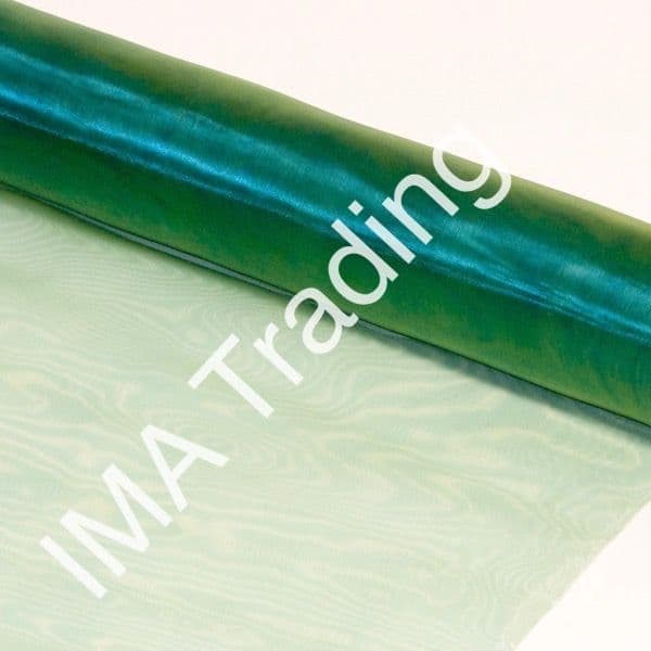Heather Green Organza Fabric Roll 29cm X 25m