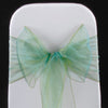 HEATHER GREEN ORGANZA SASH 23cm - BUNDLE DEAL 100 SASHES