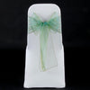 HEATHER GREEN ORGANZA SASH 23cm - BUNDLE DEAL 100 SASHES