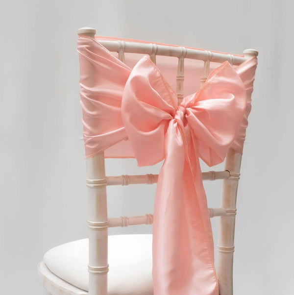 Ice Pink Candy Taffeta Sash