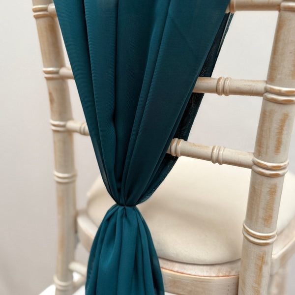 Teal Chiffon Vertical Drape New (pack Of 5) -- IMA Trading Ltd