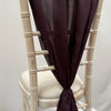 Rich Plum Purple Chiffon Vertical Drape New (pack Of 5) -- IMA Trading Ltd