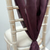 Rich Plum Purple Chiffon Vertical Drape New (pack Of 5)