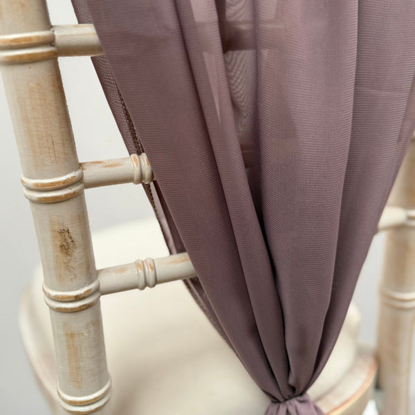 Soft Dusty Mauve Chiffon Vertical Drape New (pack Of 5) -- IMA Trading Ltd