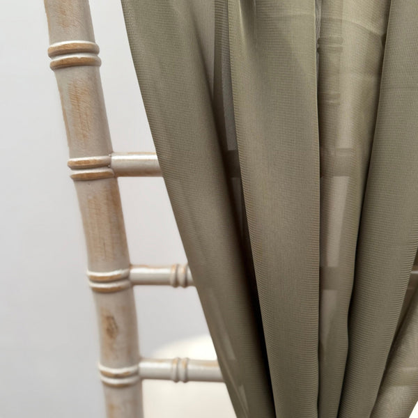 Olive Green Chiffon Vertical Drape New (pack Of 5) -- IMA Trading Ltd