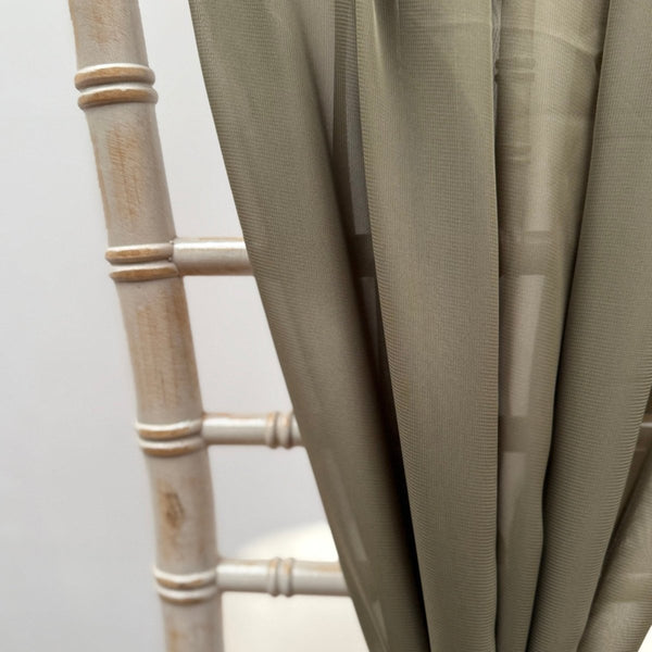 Olive Green Chiffon Vertical Drape New (pack Of 5) -- IMA Trading Ltd
