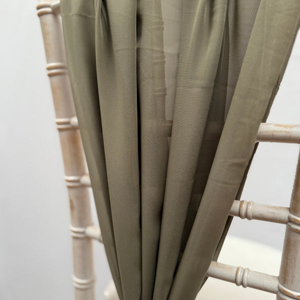 Olive Green Chiffon Vertical Drape New (pack Of 5) -- IMA Trading Ltd