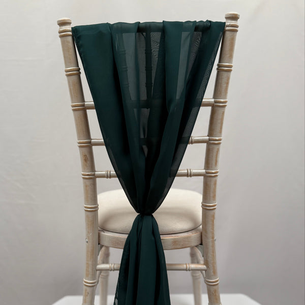 Racing Green Chiffon Vertical Drape New (pack Of 5)