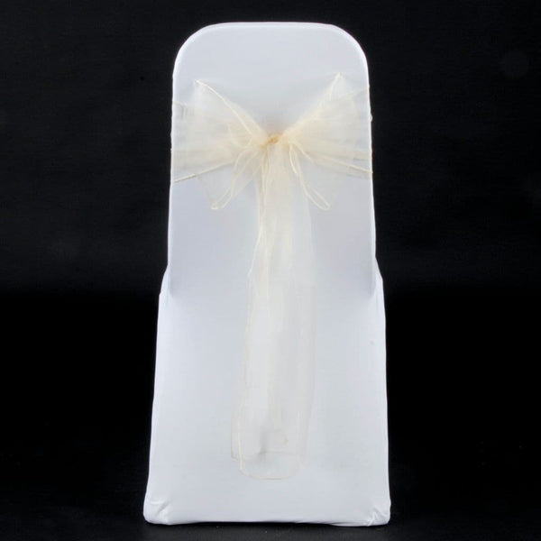 IVORY ORGANZA SASH 23cm