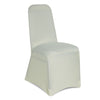 IVORY PREMIUM SPANDEX CHAIR COVER STRAIGHT FRONT