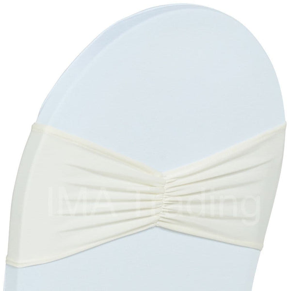 Ivory Ruffled Spandex Lycra Band