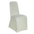 IVORY SPANDEX CHAIR COVER UNIVERSAL STRAIGHT FRONT