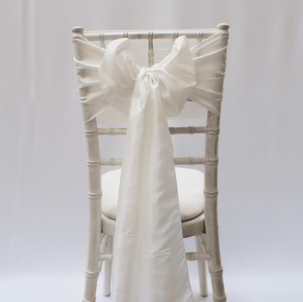 Ivory Taffeta Sashes