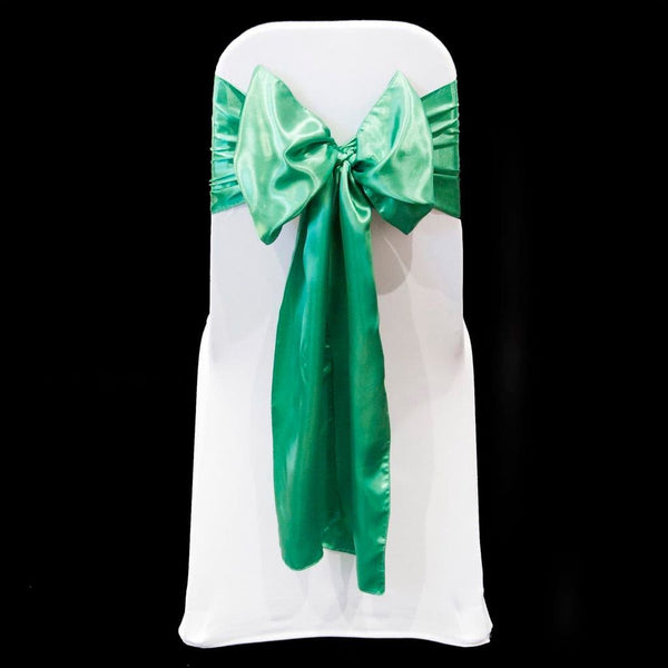KELLY GREEN SATIN SASH