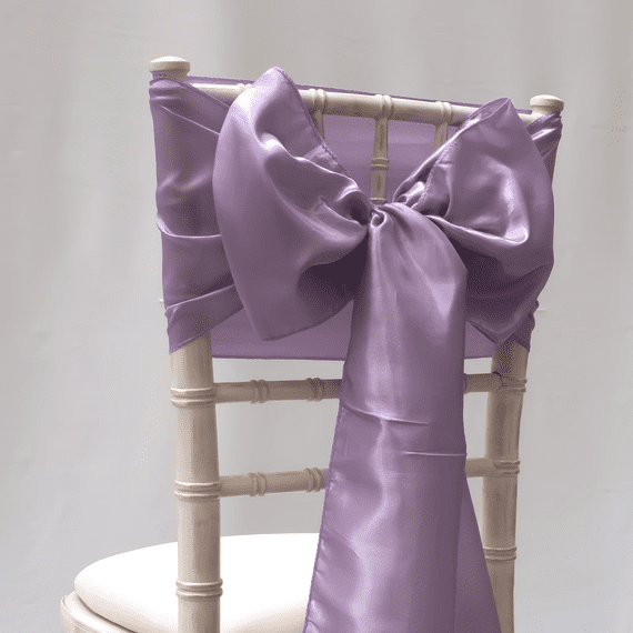 Lavender Taffeta Sashes