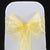 LEMON ORGANZA SASH 23cm - BUNDLE DEAL 100 SASHES
