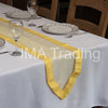 LEMON TAFFETA EDGED ORGANZA TABLE RUNNER - WAS £2.59!