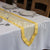 LEMON TAFFETA EDGED ORGANZA TABLE RUNNER - WAS £2.59!