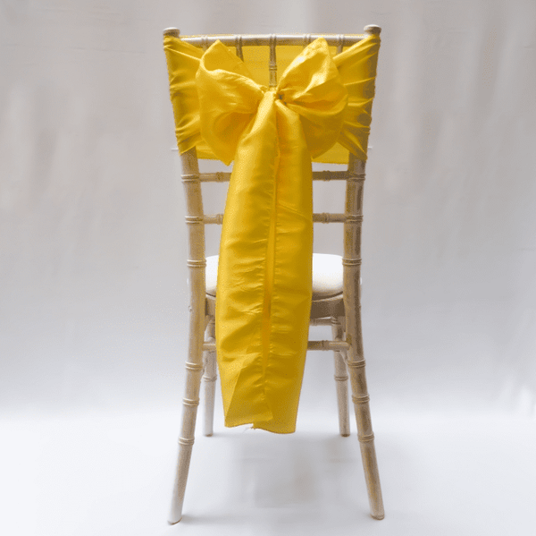 Lemon Taffeta Sashes