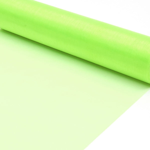 Lime Organza Fabric Roll 70cm X 10m