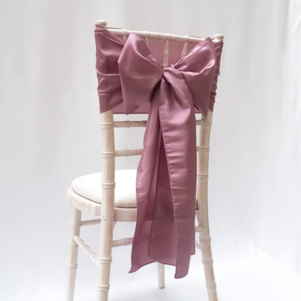 Mauve Taffeta Sash