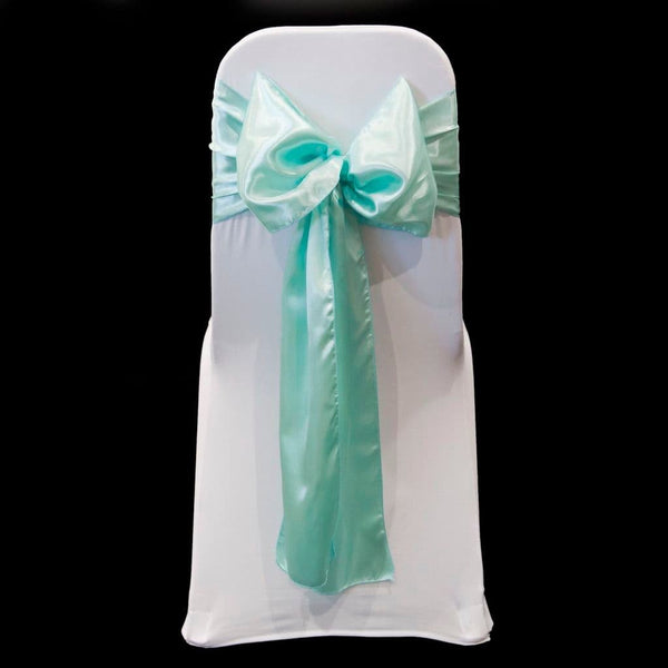MINT SATIN SASH