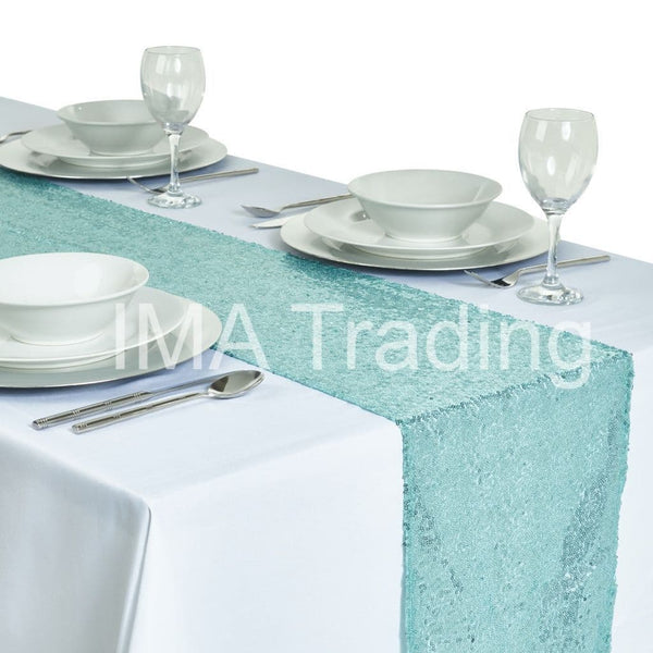 Mint Sequin Table Runner - WAS £9.09!