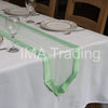 MINT TAFFETA EDGED ORGANZA TABLE RUNNER - WAS £2.59!