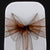 MOCHA BROWN ORGANZA SASH 23cm