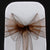 Mocha organza sashes bow 18cm