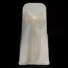 NATURAL SHIMMER ORGANZA SASH 23cm