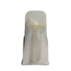 NATURAL SHIMMER ORGANZA SASH 23cm