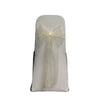 NATURAL SHIMMER ORGANZA SASH 23cm
