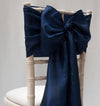 Navy Blue Taffeta Sashes