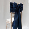 Navy Blue Taffeta Sashes