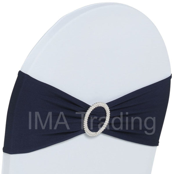 Navy Buckle Spandex Lycra Band