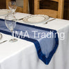 NAVY TAFFETA EDGED ORGANZA TABLE RUNNER - WAS £2.59!
