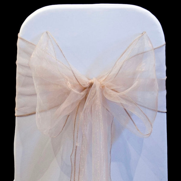 NUDE ORGANZA SASH 23cm