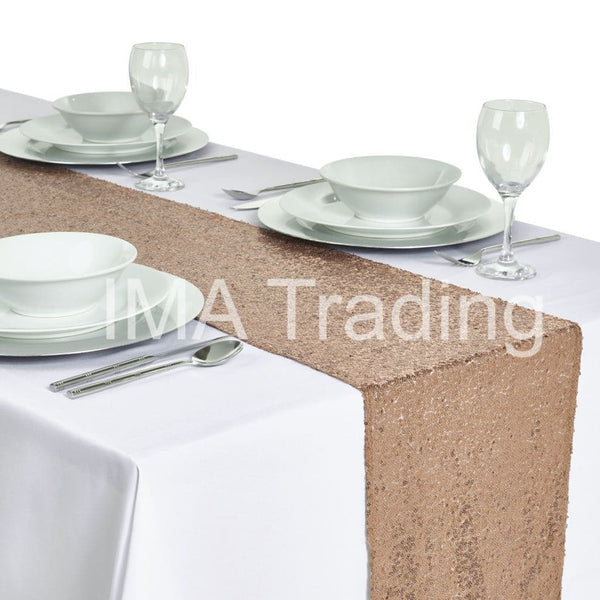 Nude Sequin Table Runner - WAS £9.09!