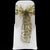 Olive 2 flocked organza sashes*