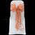 Orange 2 flocked organza sashes*