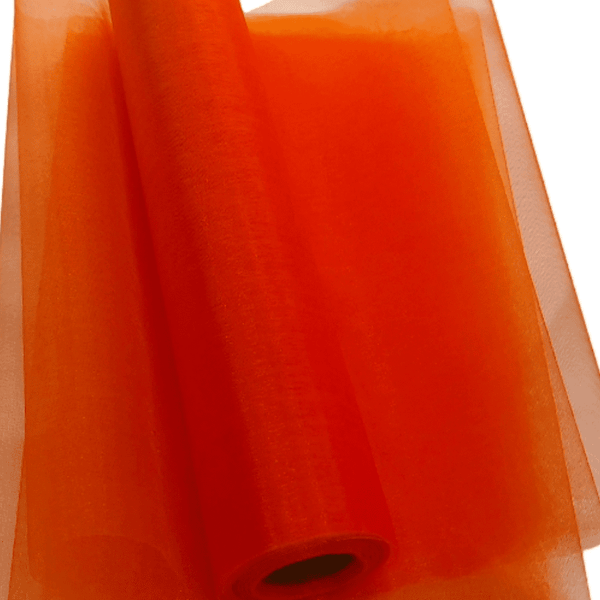 Orange Organza Fabric Roll 29cm X 25m