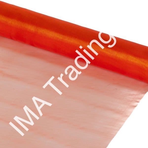 Orange Organza Fabric Roll 40cm X 9m