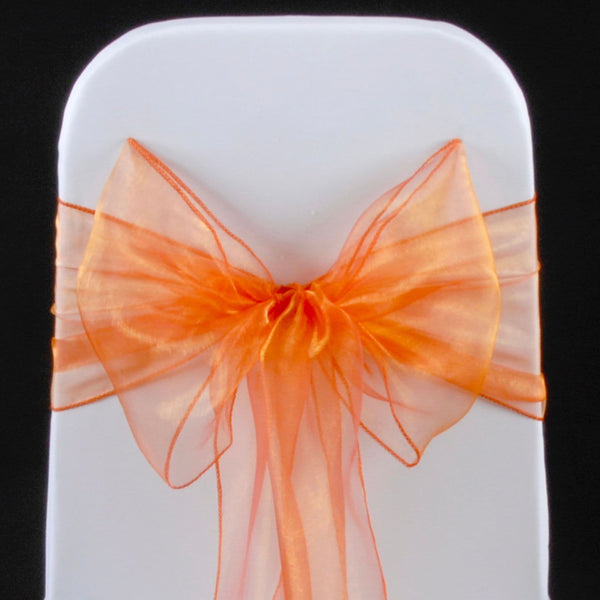ORANGE ORGANZA SASH 23cm
