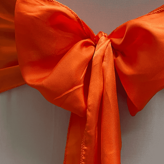 Orange Satin Sash 18cm - SKYST - IMA Trading Ltd