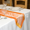 ORANGE TAFFETA EDGED ORGANZA TABLE RUNNER - WAS £2.59!